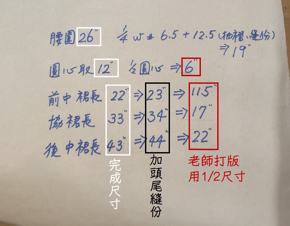 2023禮服課程筆記 7